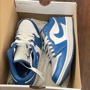 Nike Blue and White Athletic Shoes